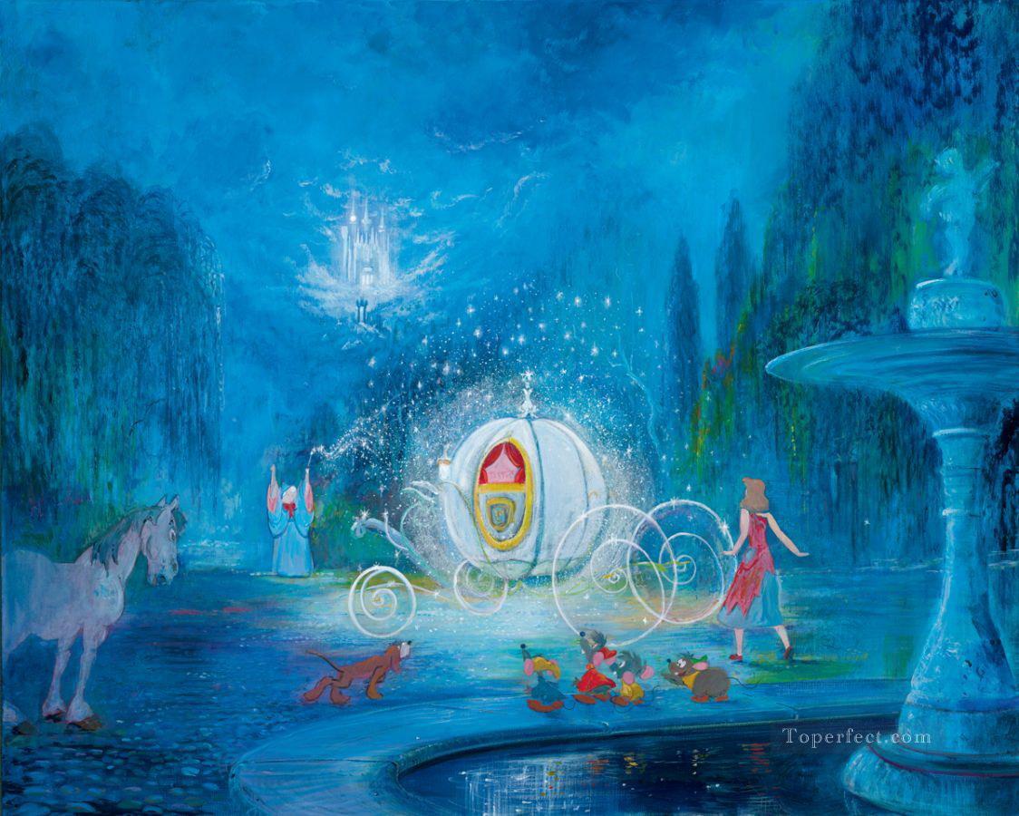 magic carriage cartoon for kids Oil Paintings